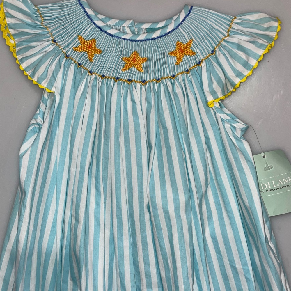 Aqua starfish sleeve dress toddler 5